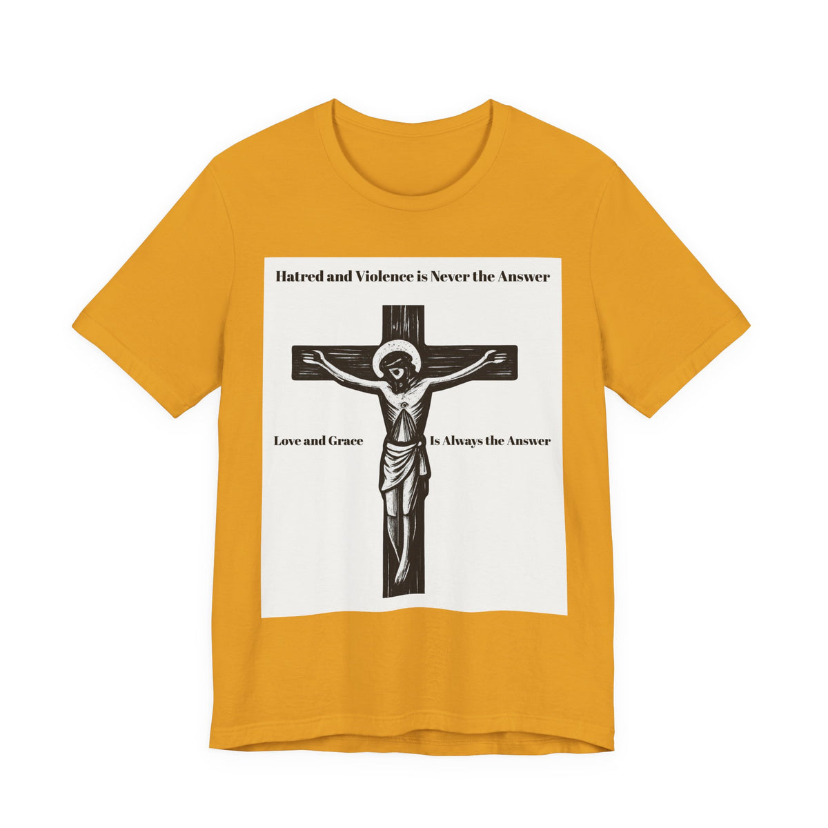 Jesus Crucifix T‑Shirt — Christian Faith Graphic Tee for Easter & Church