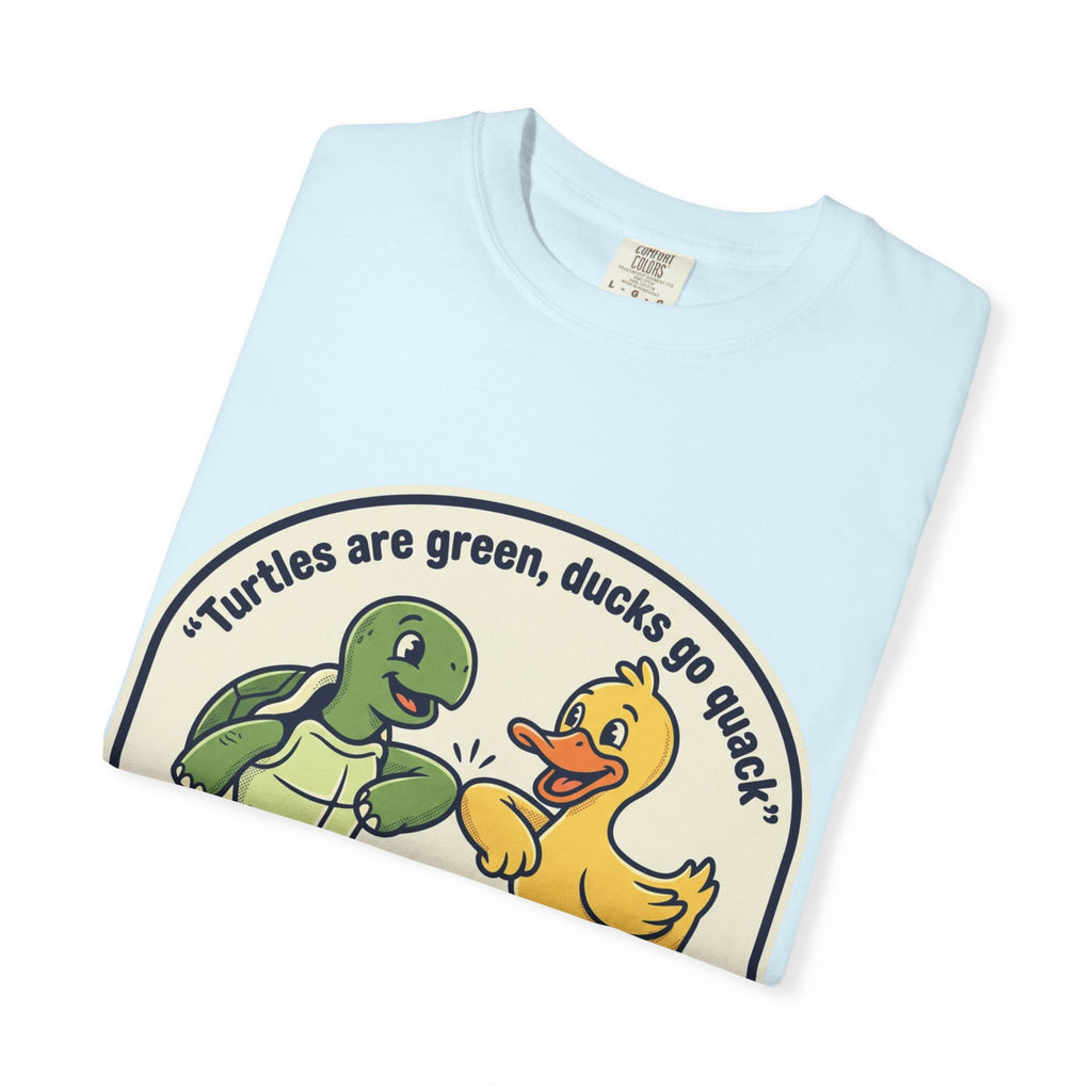 T-Shirt — "We're Equally Whack" Turtle & Duck Best Friends Graphic Tee