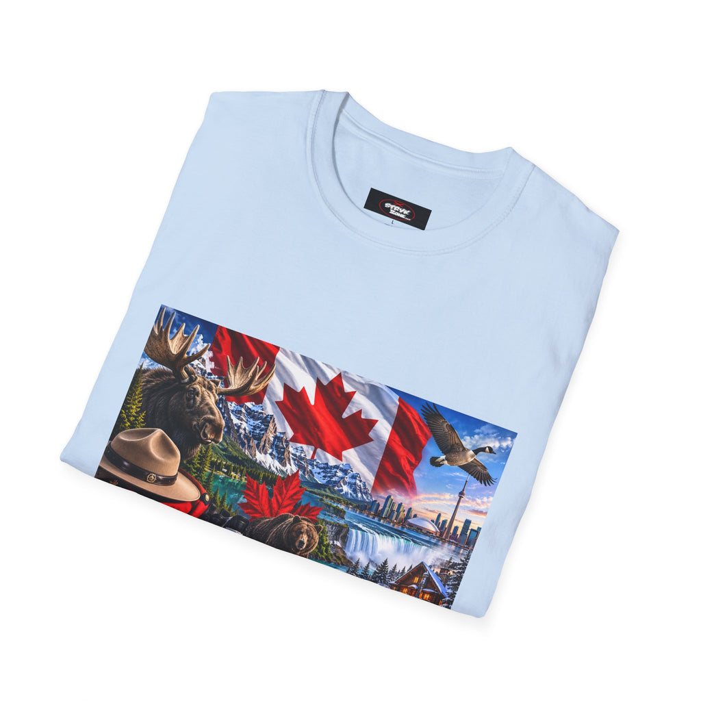 Canada Pride T-Shirt – Maple Leaf Landscape Graphic Tee