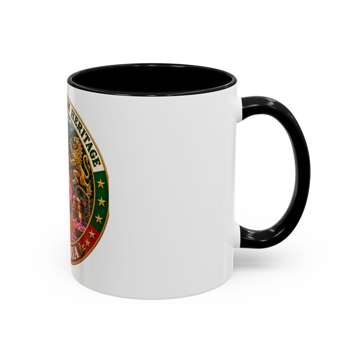 Bulgaria Pride Coffee Mug — 'Proud Bulgarian Heritage' Accent Ceramic Mug (11/15oz)