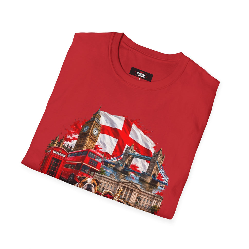 England Collage T‑Shirt — London Icons & St. George’s Flag Design