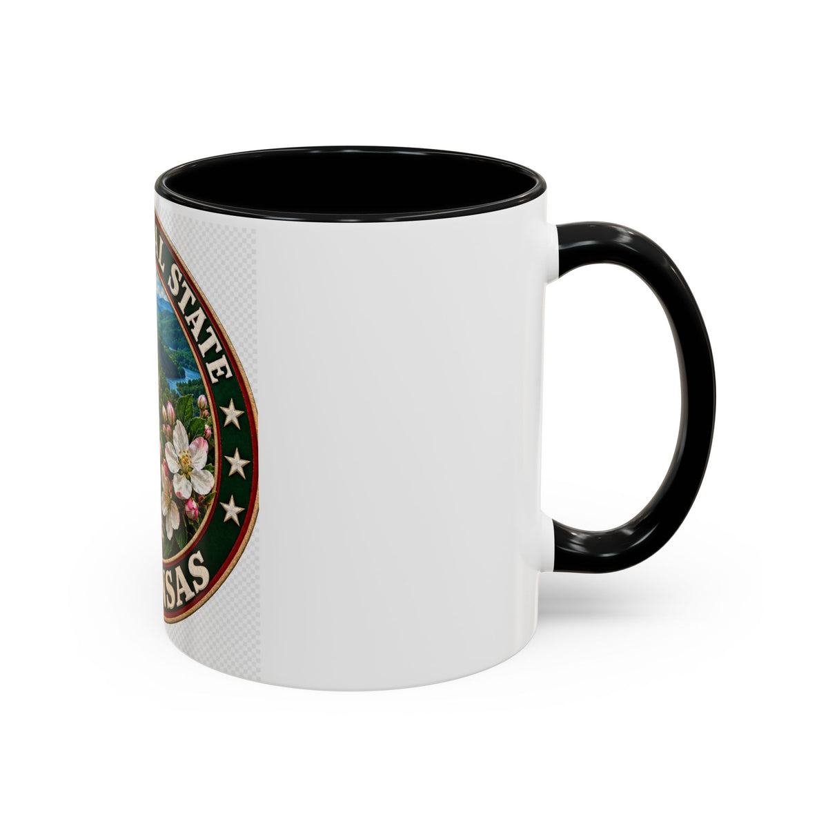 Arkansas State Mug - "The Natural State" Wild Boar, Diamond & Apple Blossom Coffee Cup (11/15oz)