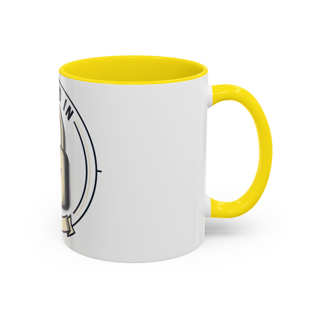 Locked In Accent Coffee Mug — 'Locked In' Motivational Coffee Cup (11/15oz)