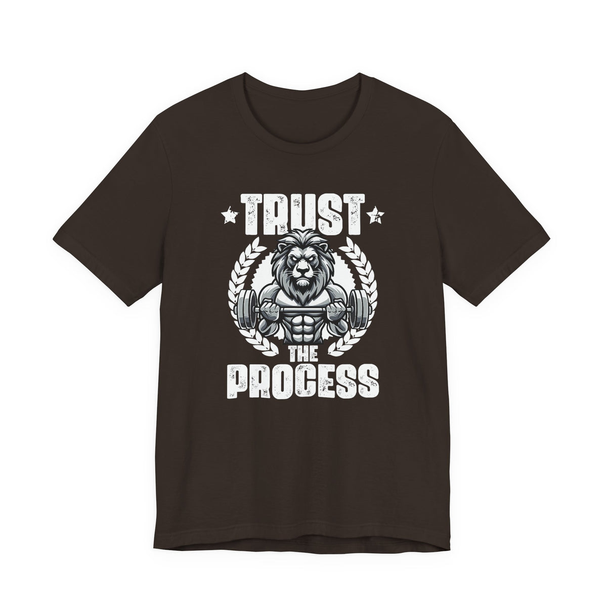 Unstoppable Process lion graphic on a T-shirt