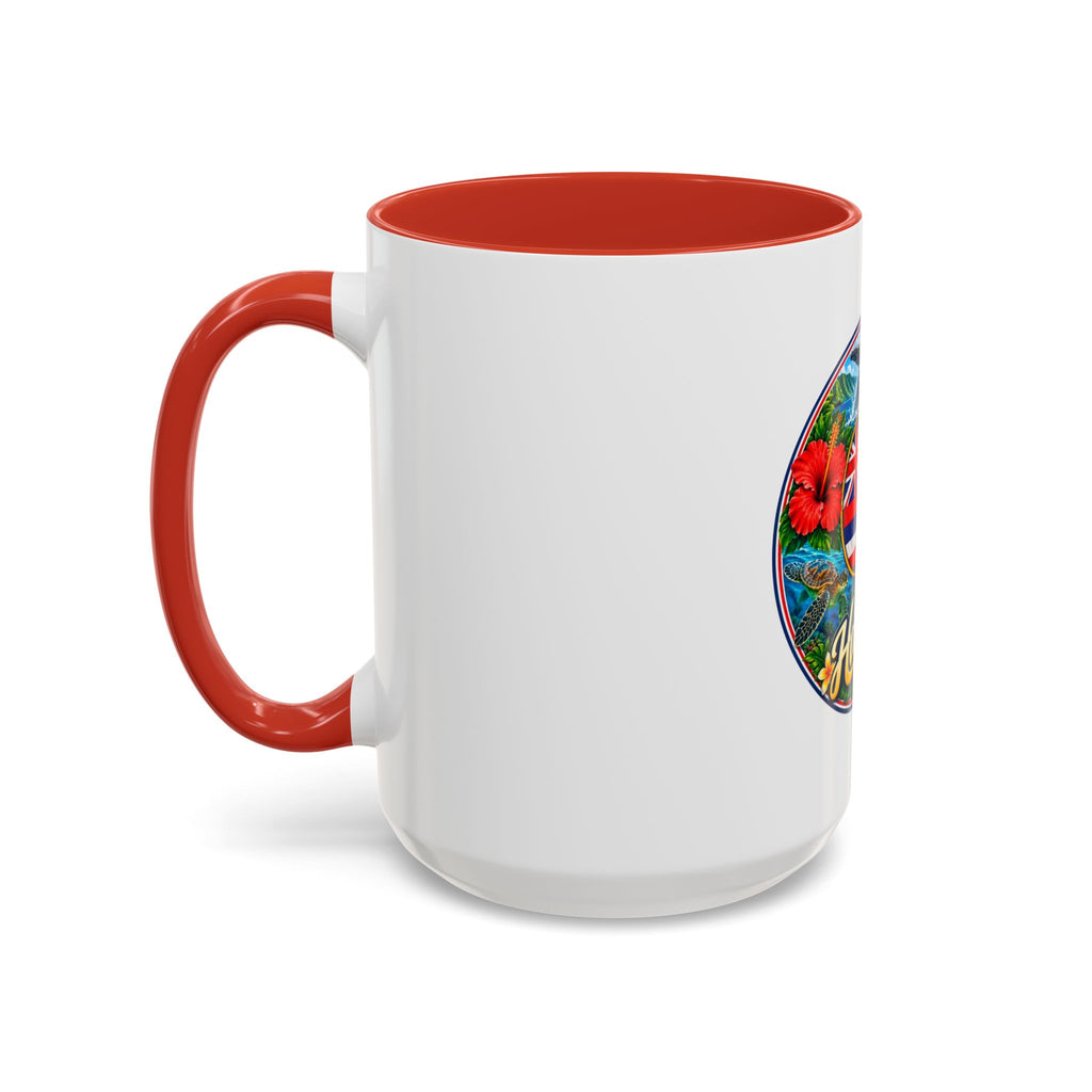 Hawaii Scenic Accent Coffee Mug - Island Seal Design (11/15 oz)
