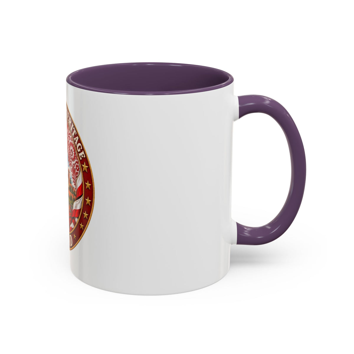 Poland Pride Accent Coffee Mug - "Proud Polish Heritage" Crest, Polish Souvenir Gift