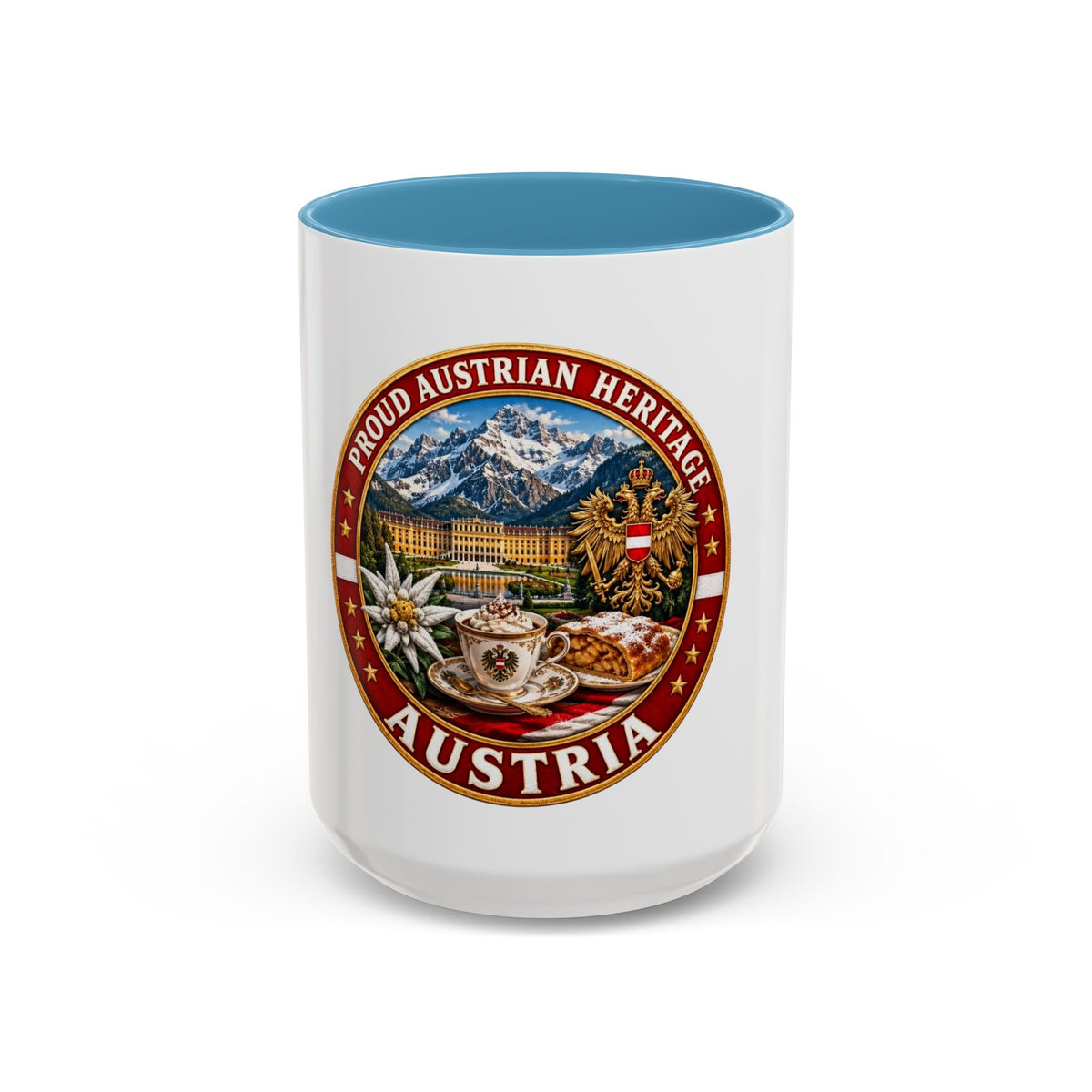 Austria Heritage Coffee Mug — Proud Austrian Heritage Accent Mug (11/15oz)