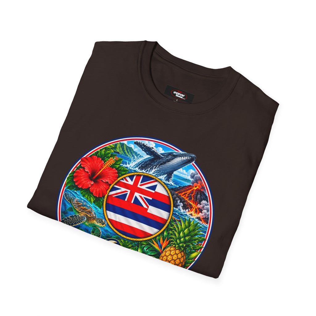 Hawaii Island Vintage Badge T‑Shirt