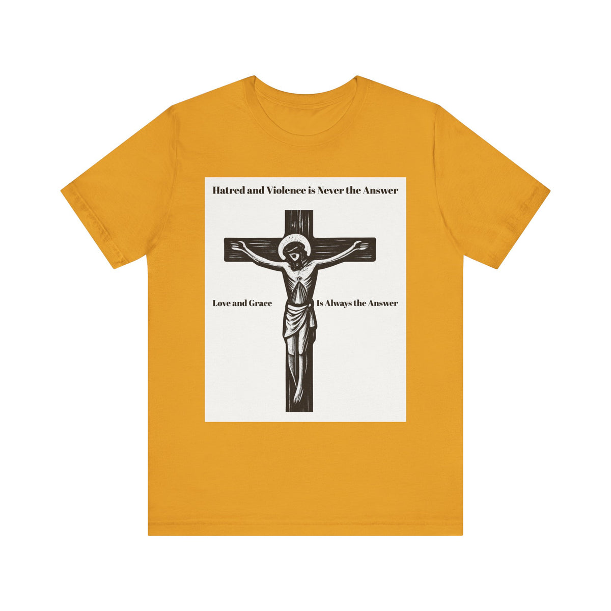 Christian faith T-shirt with Jesus crucifix graphic