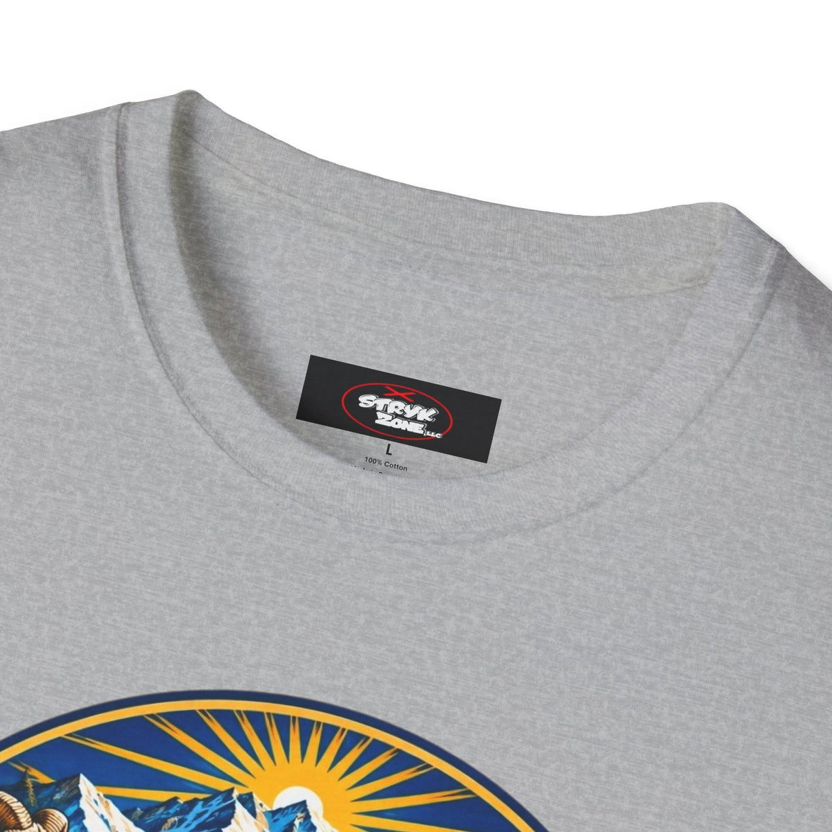 Colorado Retro Mountain Badge T-Shirt — Colorado State Circle Logo Tee