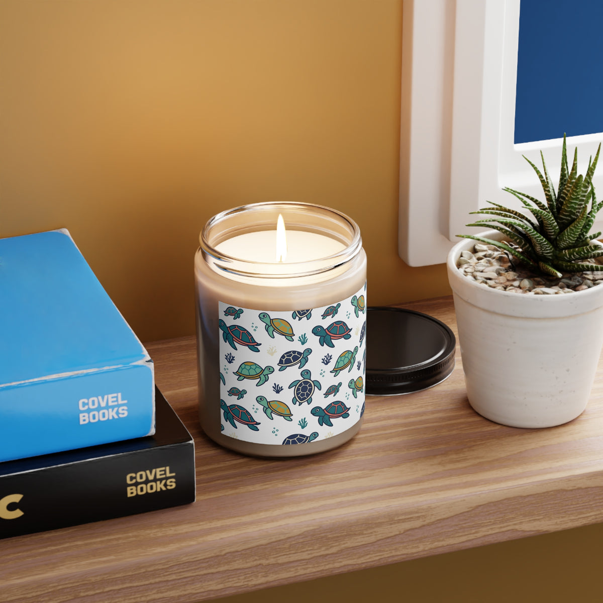 Turtle Scented Candle — 9oz Ocean Breeze Soy Candle