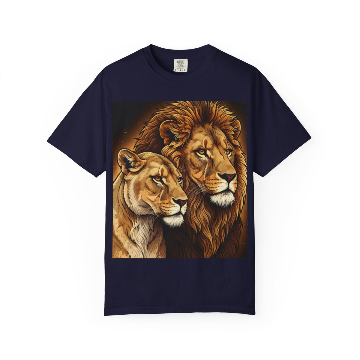 Lion Pride T-Shirt — Majestic Lion & Lioness Graphic Tee