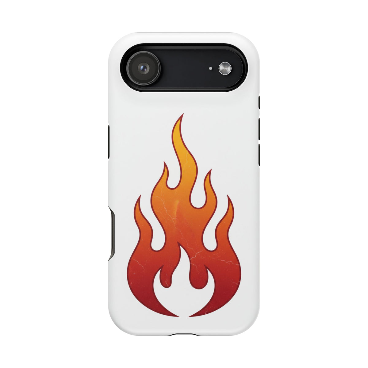 Flame Graphic Phone Case — Magnetic Impact‑Resistant Protective Cover