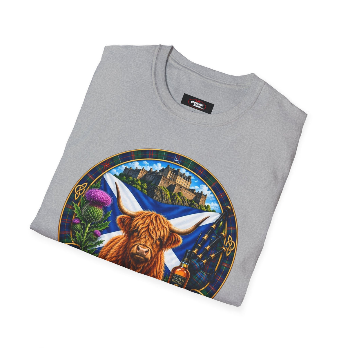 Scotland Highland Cow T‑Shirt — Scottish Souvenir Tee