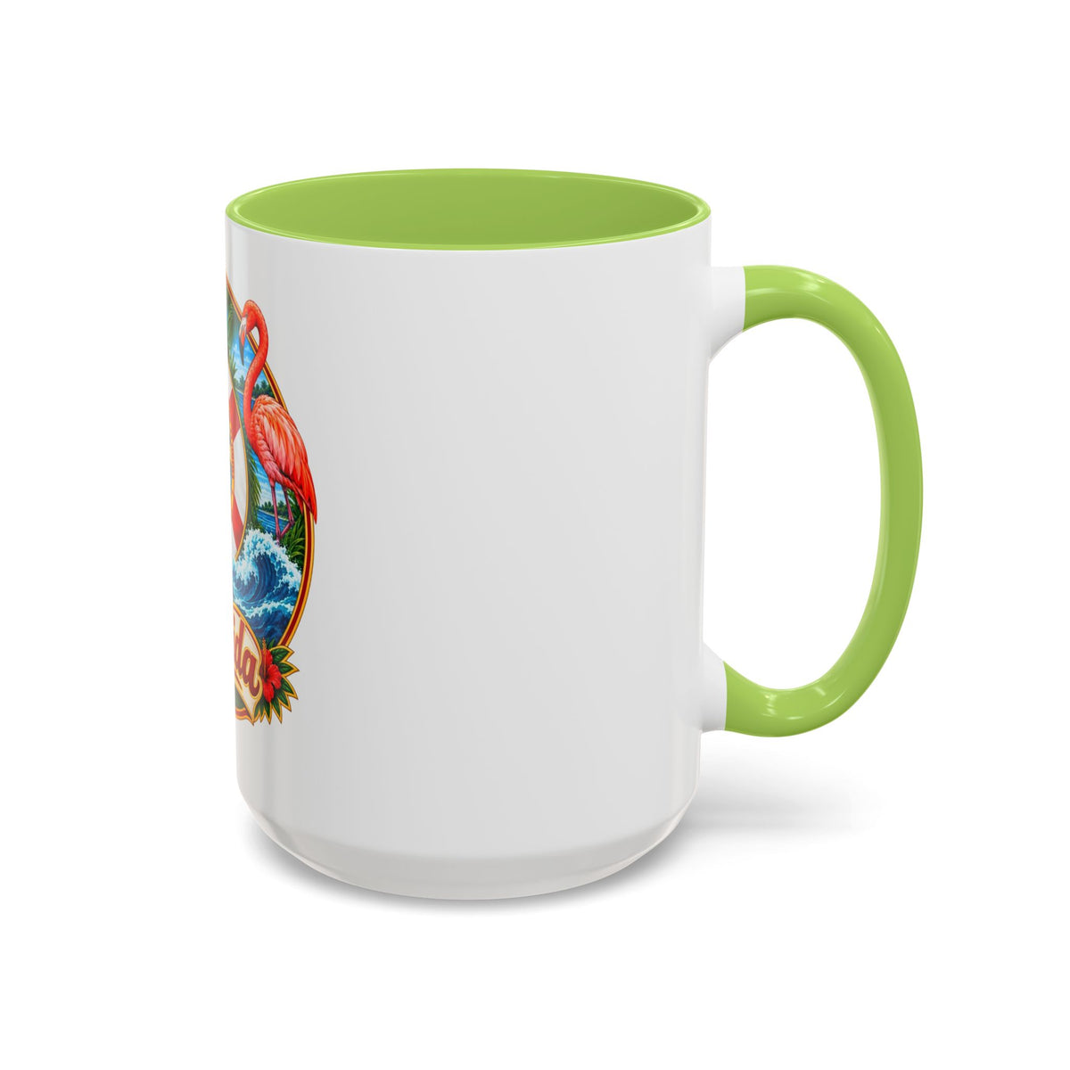 Florida Vintage Travel Coffee Mug — Flamingo, Alligator & State Seal Accent Mug