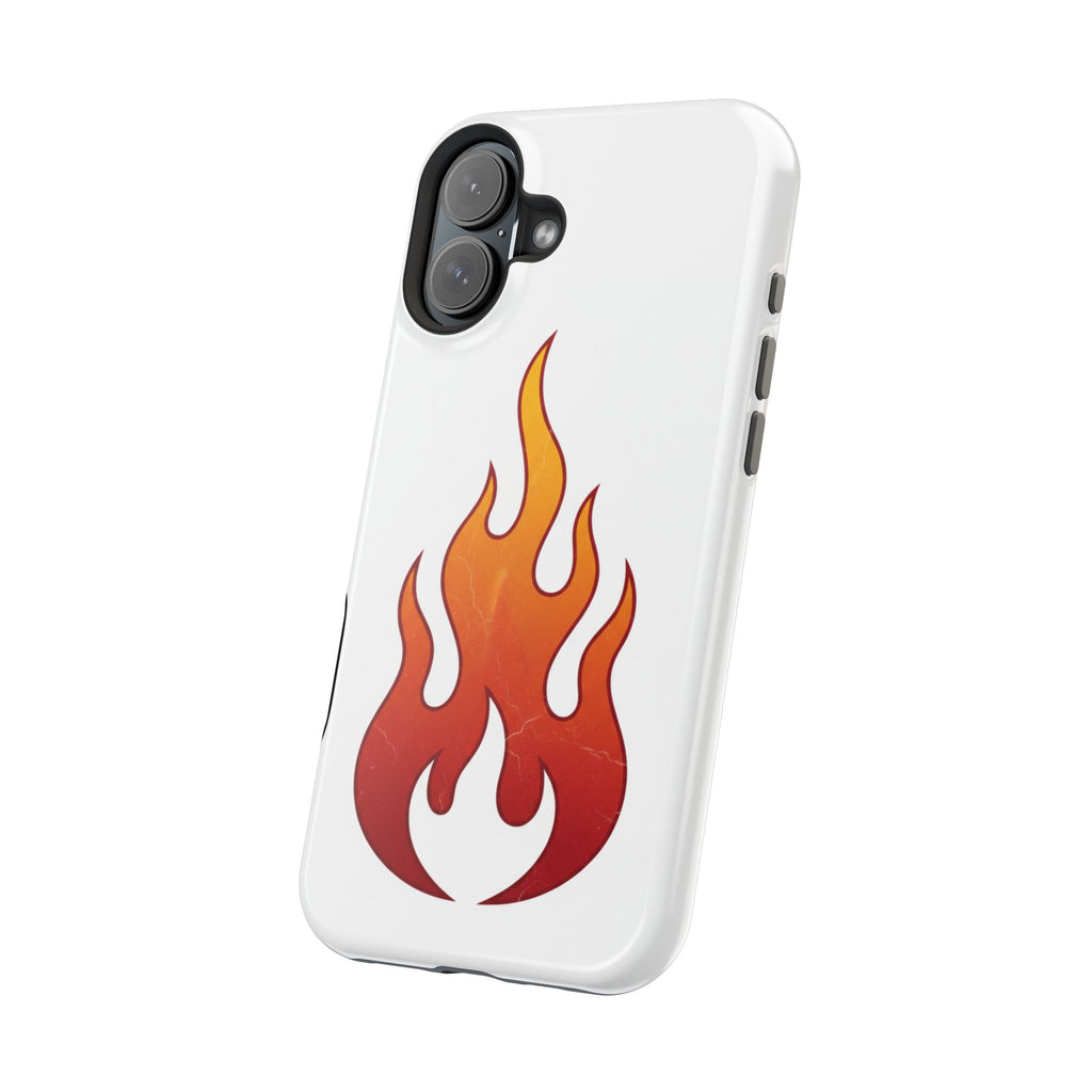 Flame Graphic Phone Case — Magnetic Impact‑Resistant Protective Cover