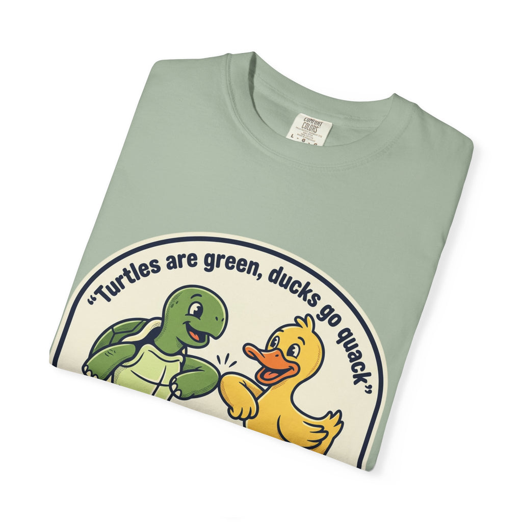 T-Shirt — "We're Equally Whack" Turtle & Duck Best Friends Graphic Tee