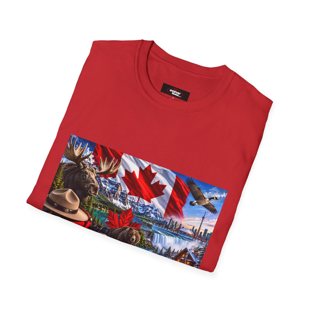 Canada Pride T-Shirt – Maple Leaf Landscape Graphic Tee
