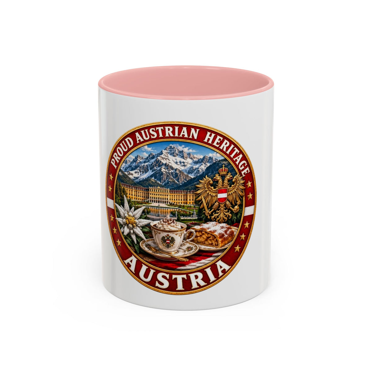 Austria Heritage Coffee Mug — Proud Austrian Heritage Accent Mug (11/15oz)