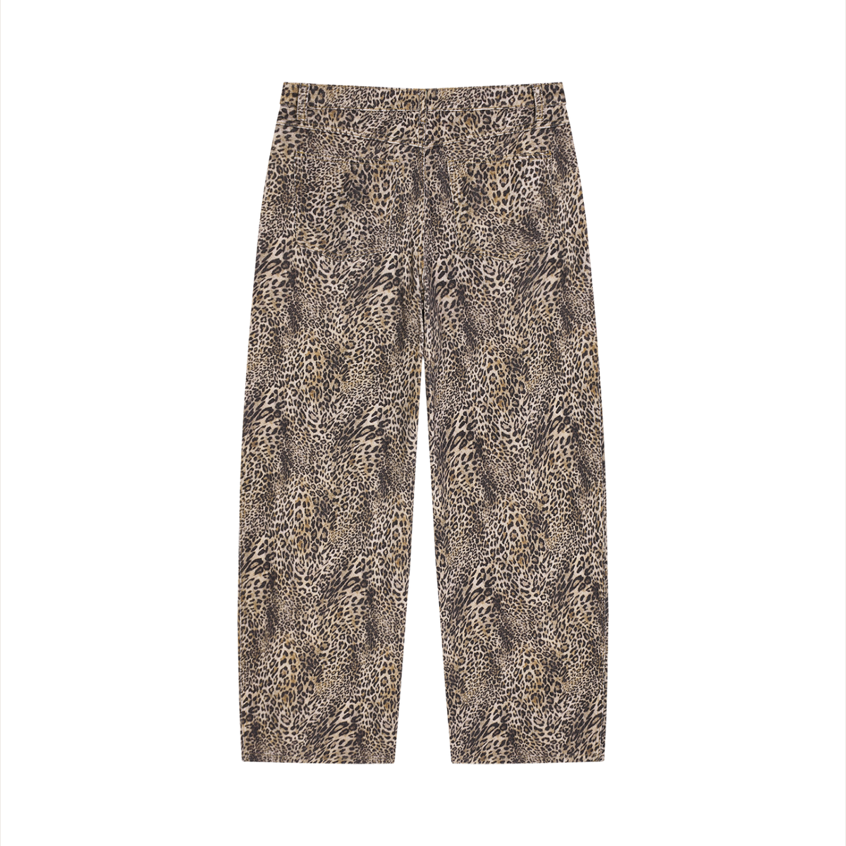 Unisex Vintage Wash Leopard Wide Leg Jeans | StrykZone, LLC