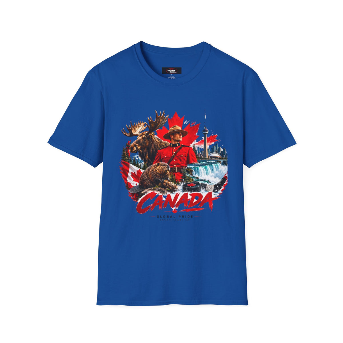Canada Retro Mountie Moose T-Shirt — Scenic Pride Canadian Souvenir