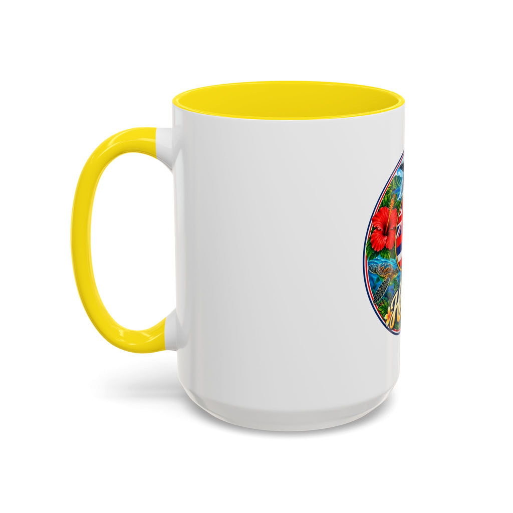 Hawaii Scenic Accent Coffee Mug - Island Seal Design (11/15 oz)