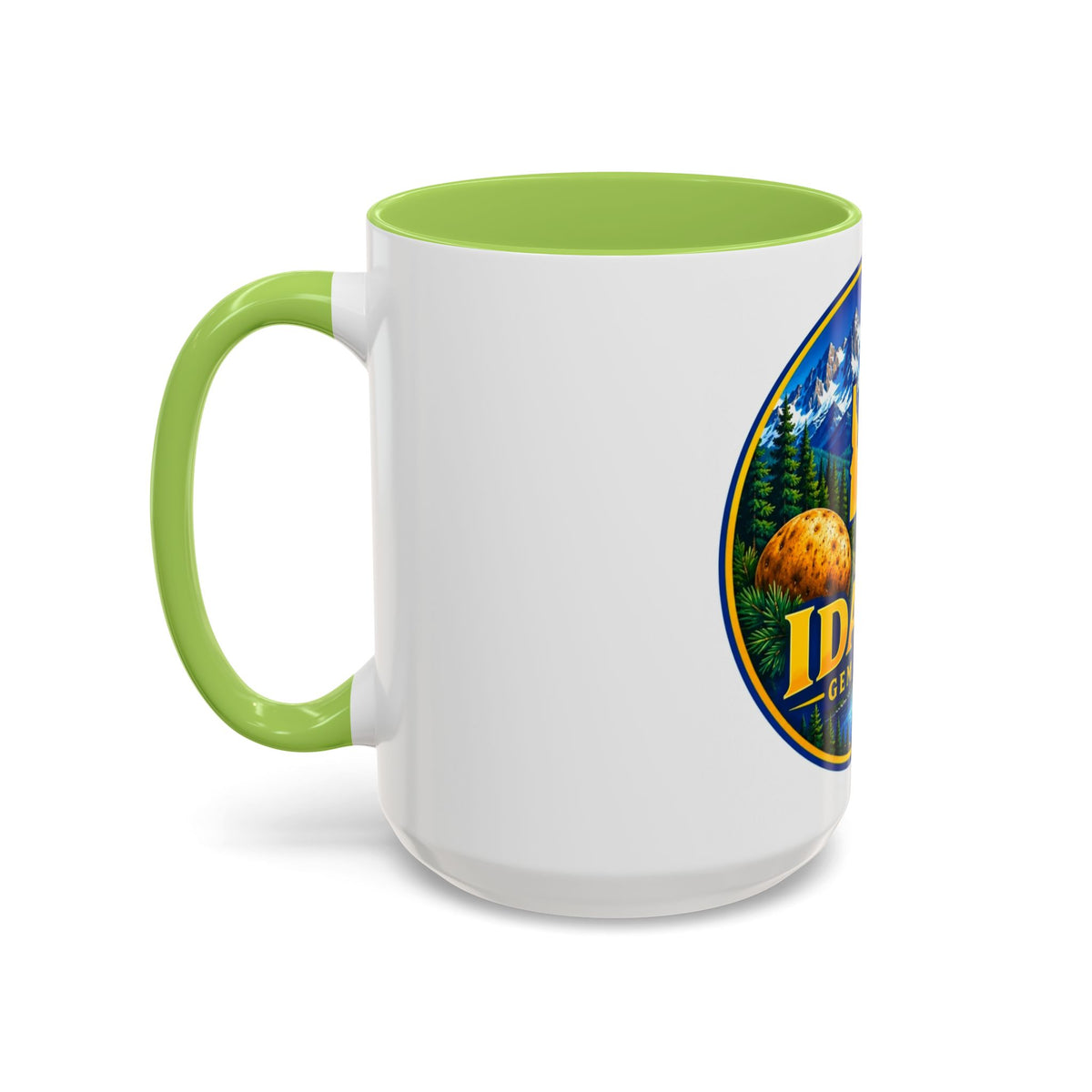 Idaho Gem State Coffee Mug — Mountain, Elk & Potato Travel Souvenir (11/15oz)