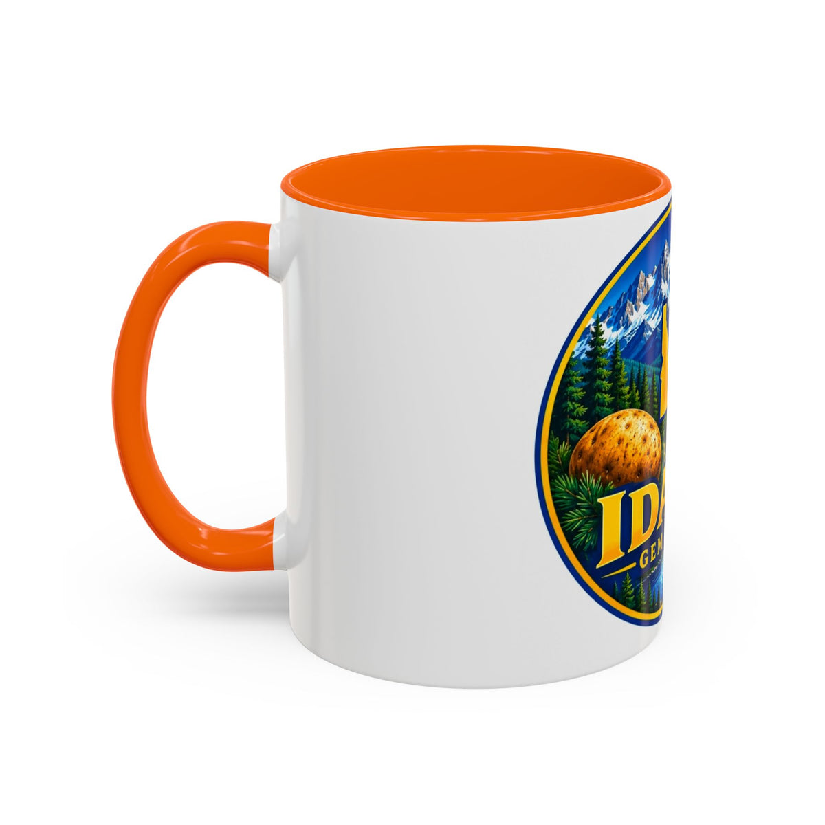 Idaho Gem State Coffee Mug — Mountain, Elk & Potato Travel Souvenir (11/15oz)