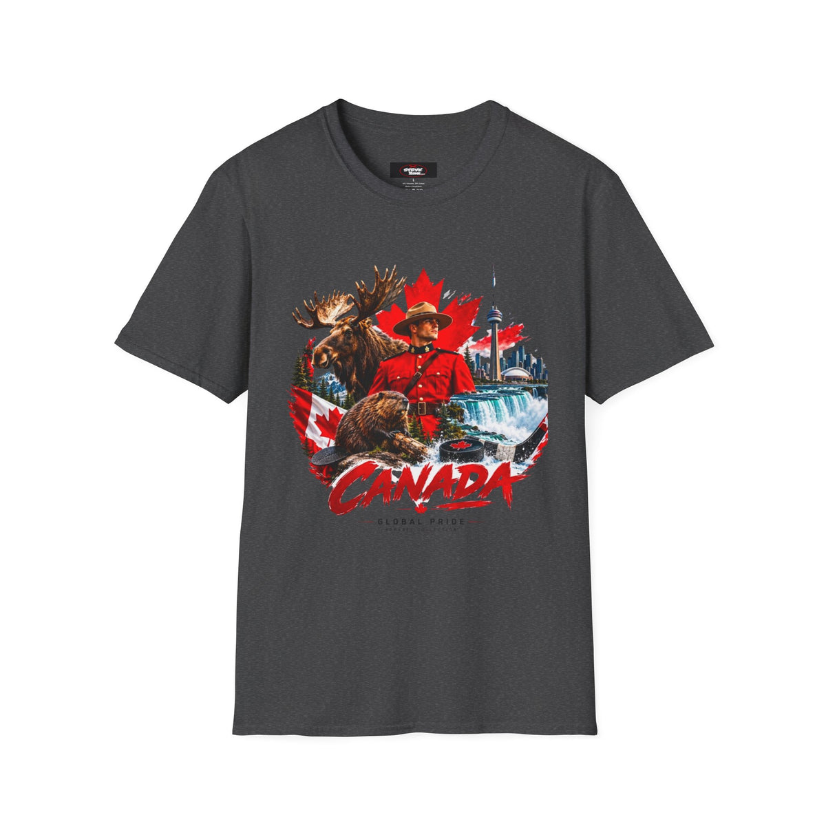 Canada Retro Mountie Moose T-Shirt — Scenic Pride Canadian Souvenir