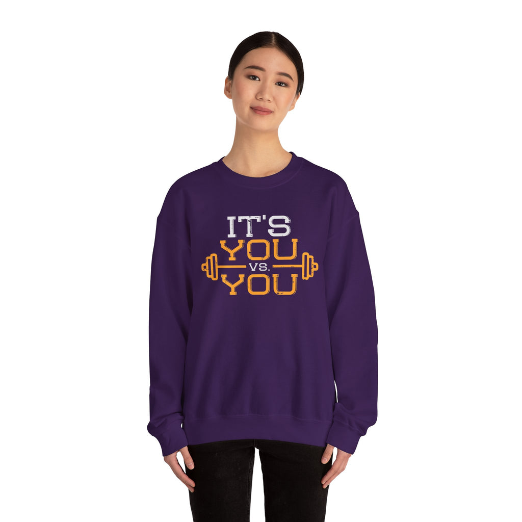 Bold Self‑Competition Crewneck