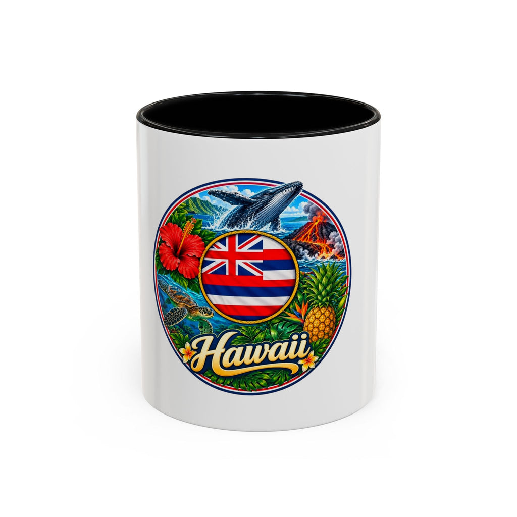 Hawaii Scenic Accent Coffee Mug - Island Seal Design (11/15 oz)