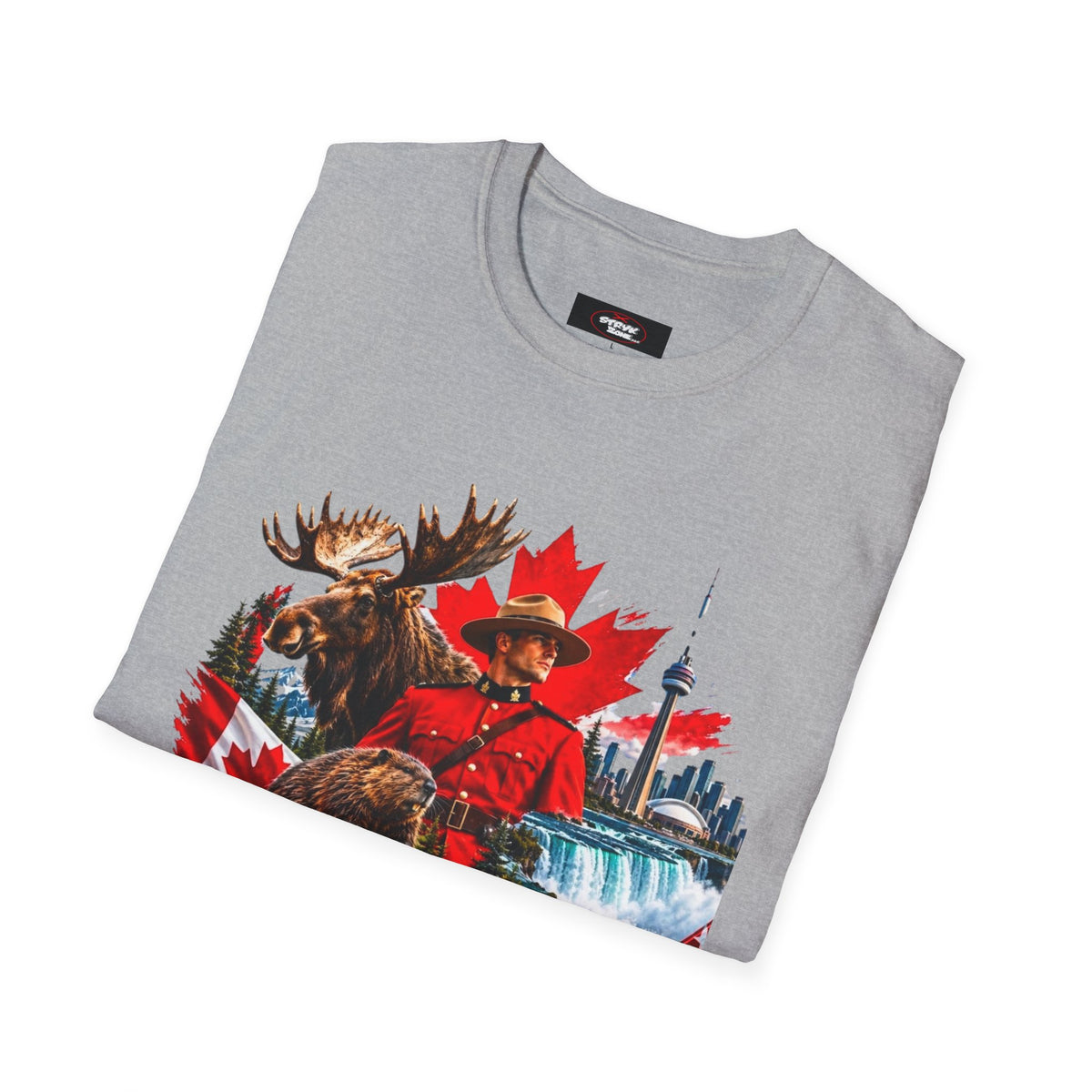 Canada Retro Mountie Moose T-Shirt — Scenic Pride Canadian Souvenir