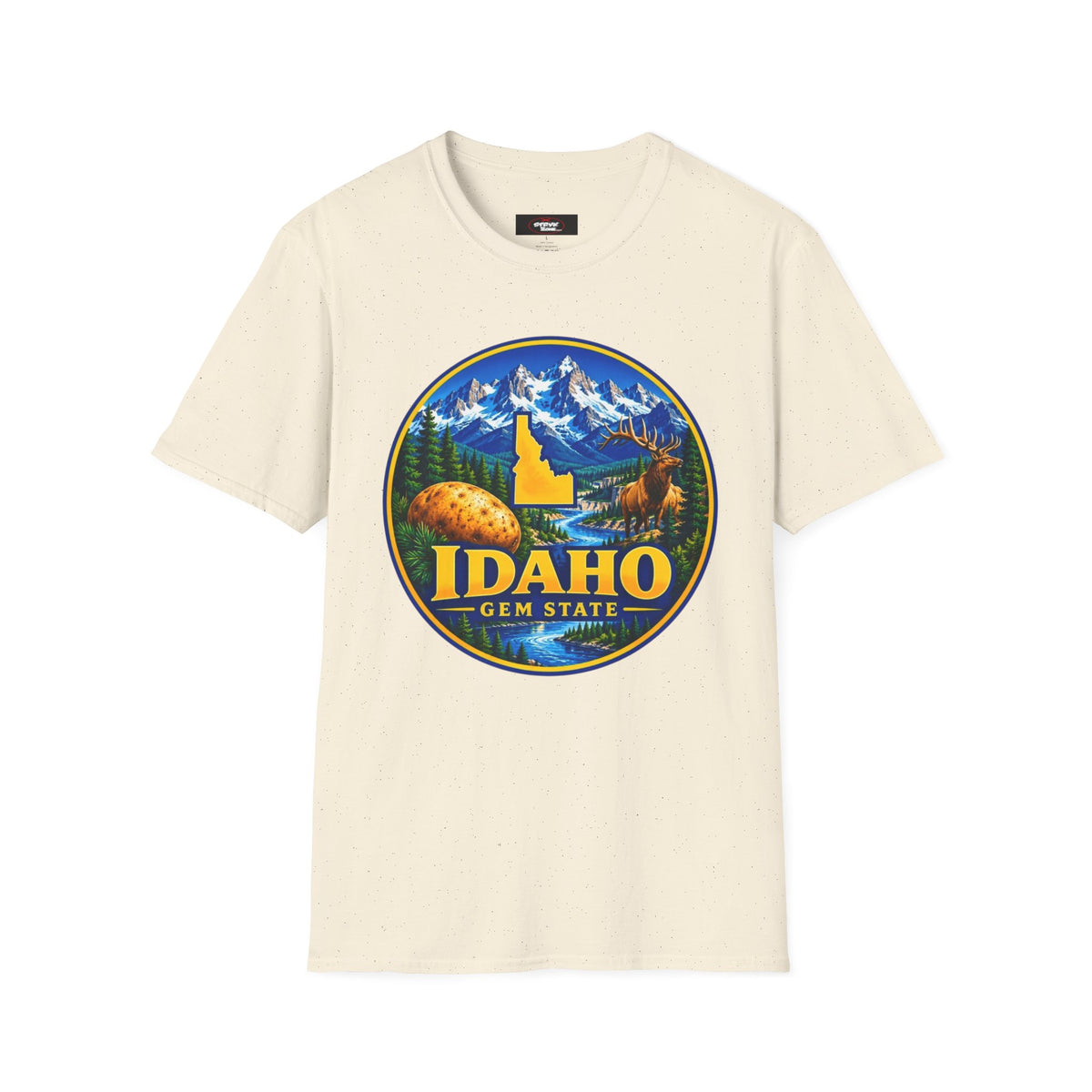 Idaho Gem State T-Shirt — Scenic Mountain, Moose & Potato State Pride