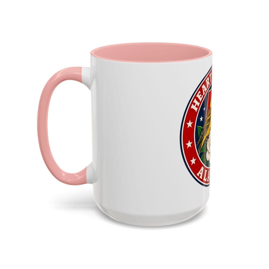 Alabama 'Heart of Dixie' Accent Coffee Mug — Magnolia & Yellowhammer State Pride