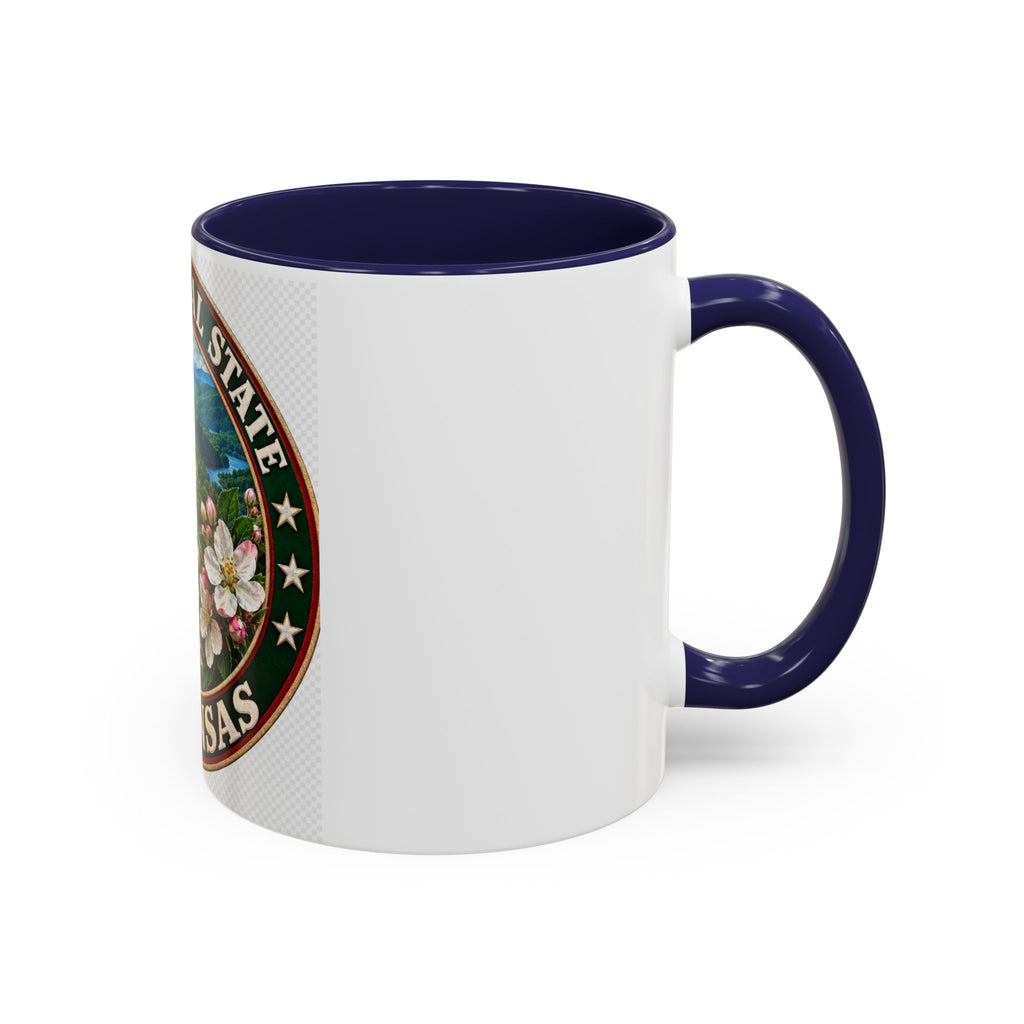 Arkansas State Mug - "The Natural State" Wild Boar, Diamond & Apple Blossom Coffee Cup (11/15oz)