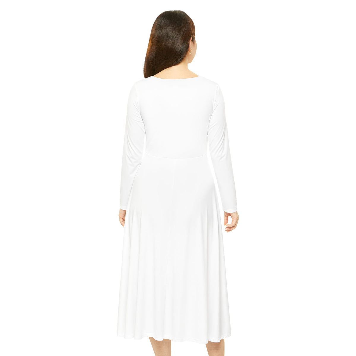 Flaming Dragon Long Sleeve Dance Dress — Fiery Fantasy AOP Skater Dress