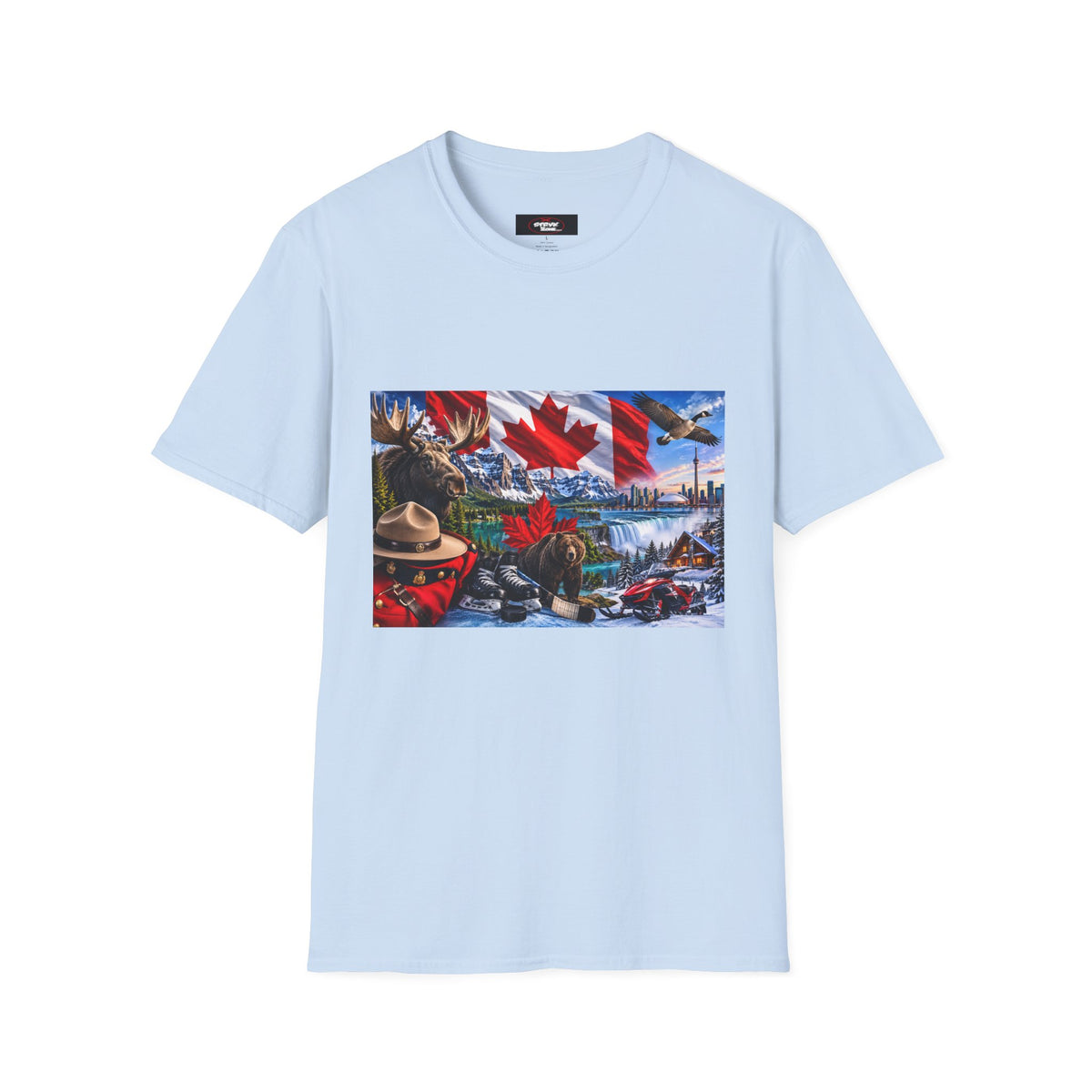 Canada Pride T-Shirt – Maple Leaf Landscape Graphic Tee