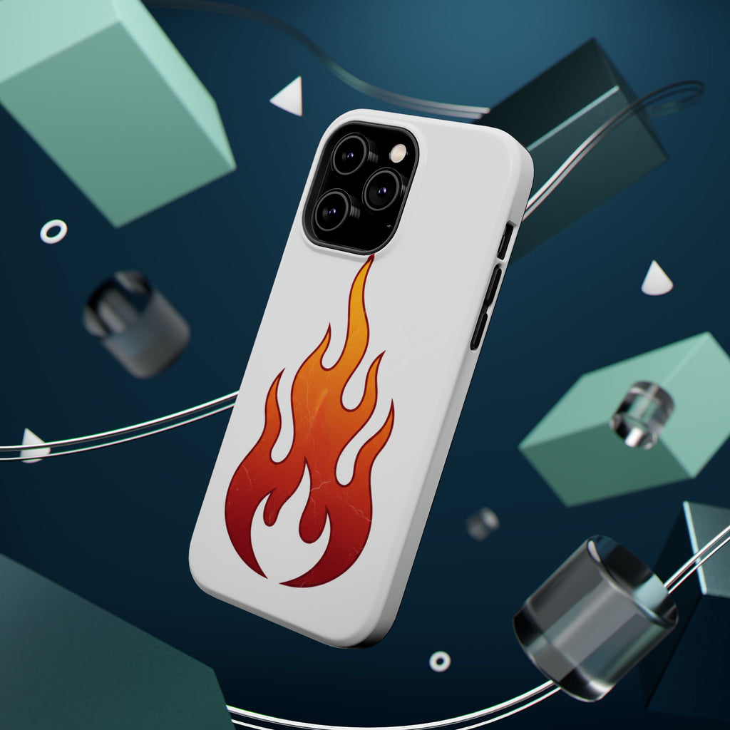 Flame Graphic Phone Case — Magnetic Impact‑Resistant Protective Cover
