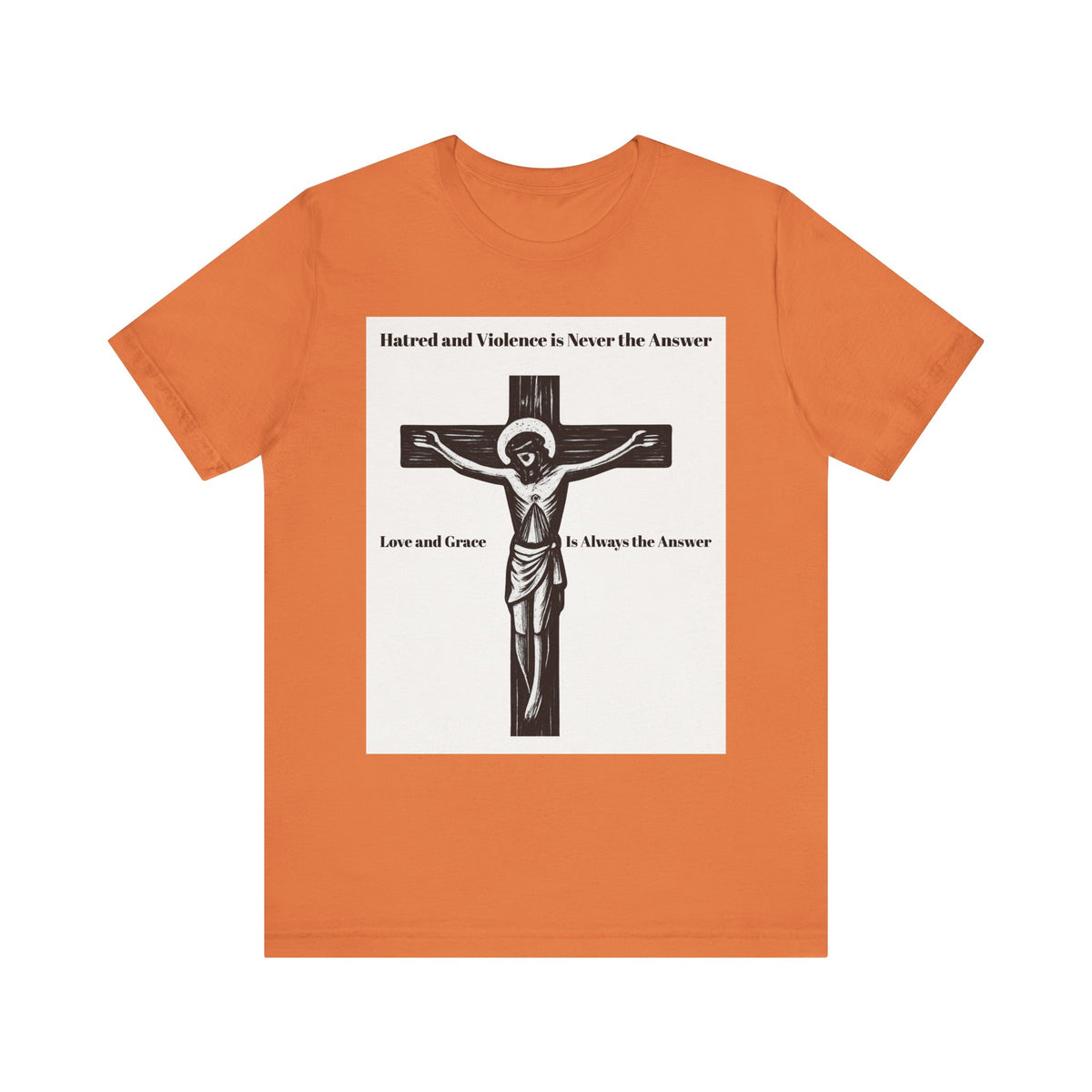 Christian faith T-shirt with Jesus crucifix graphic