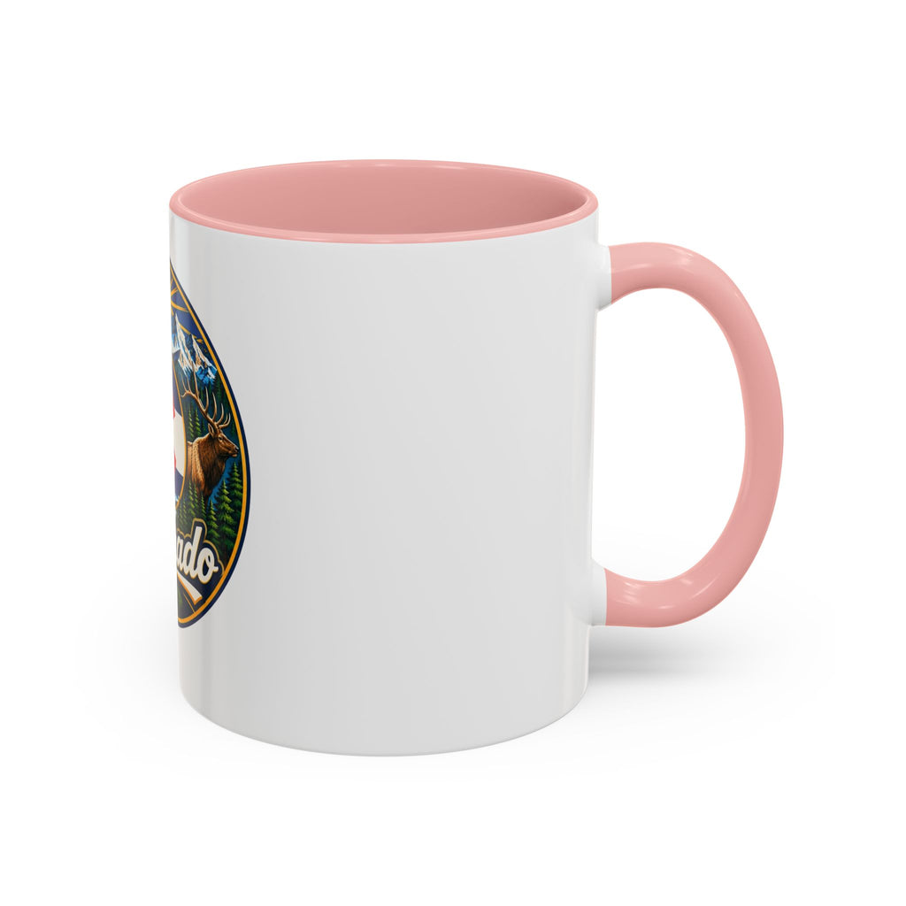 Colorado Retro State Flag Coffee Mug — Scenic Mountains & Wildlife Accent Mug
