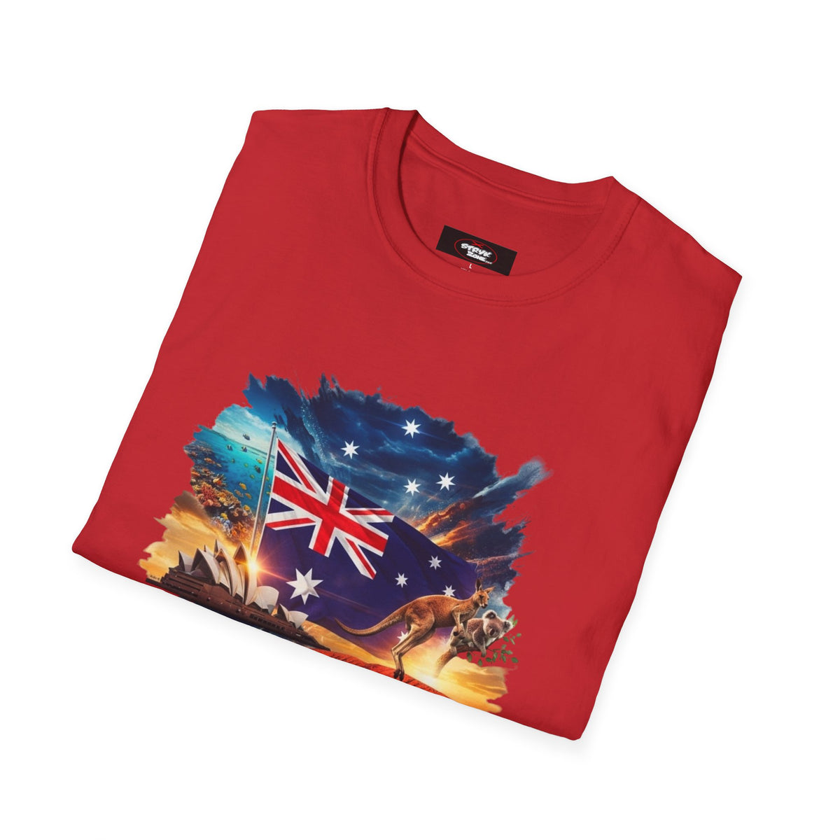 Australia Flag Uluru T‑Shirt — Outback Sunset Aussie Pride Tee