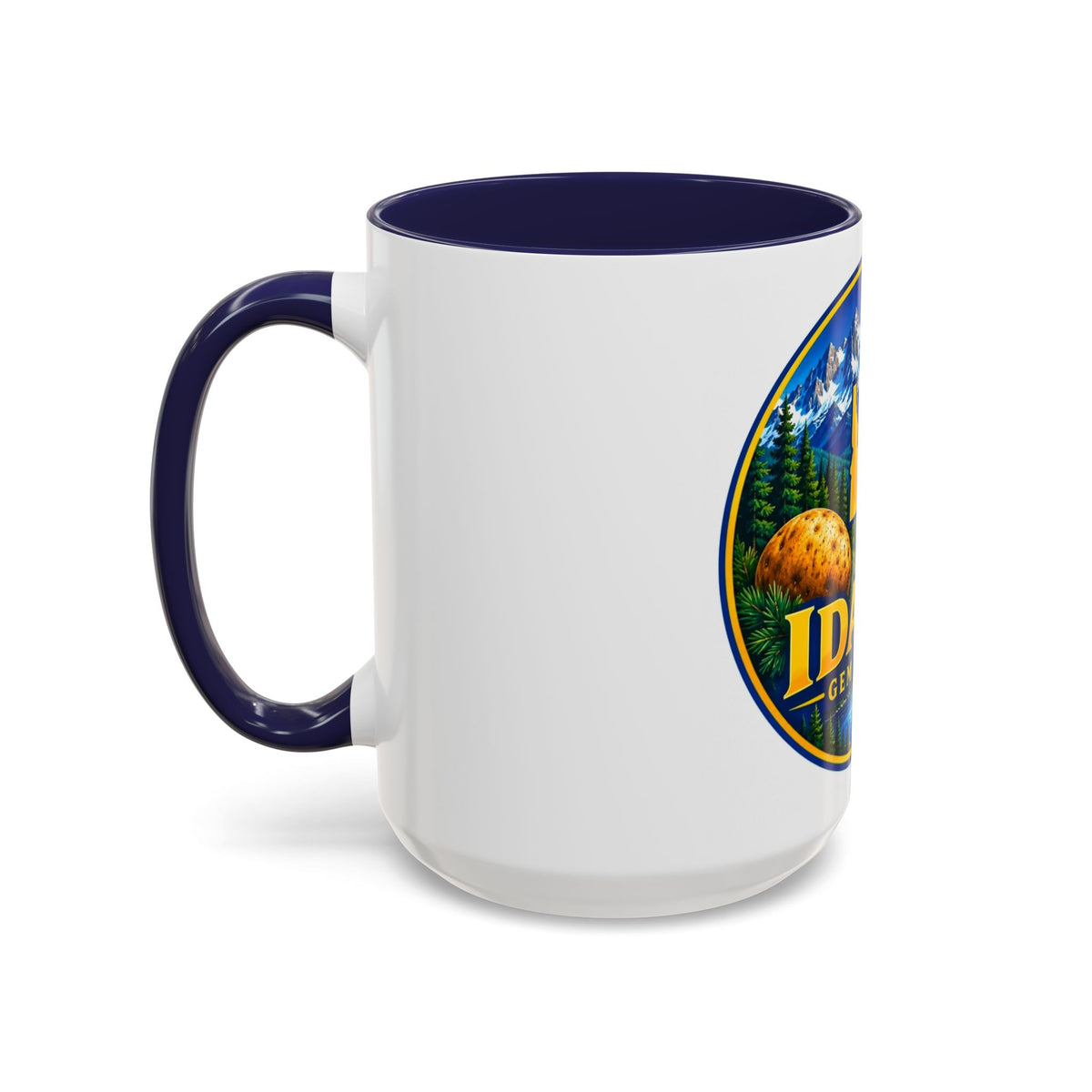 Idaho Gem State Coffee Mug — Mountain, Elk & Potato Travel Souvenir (11/15oz)