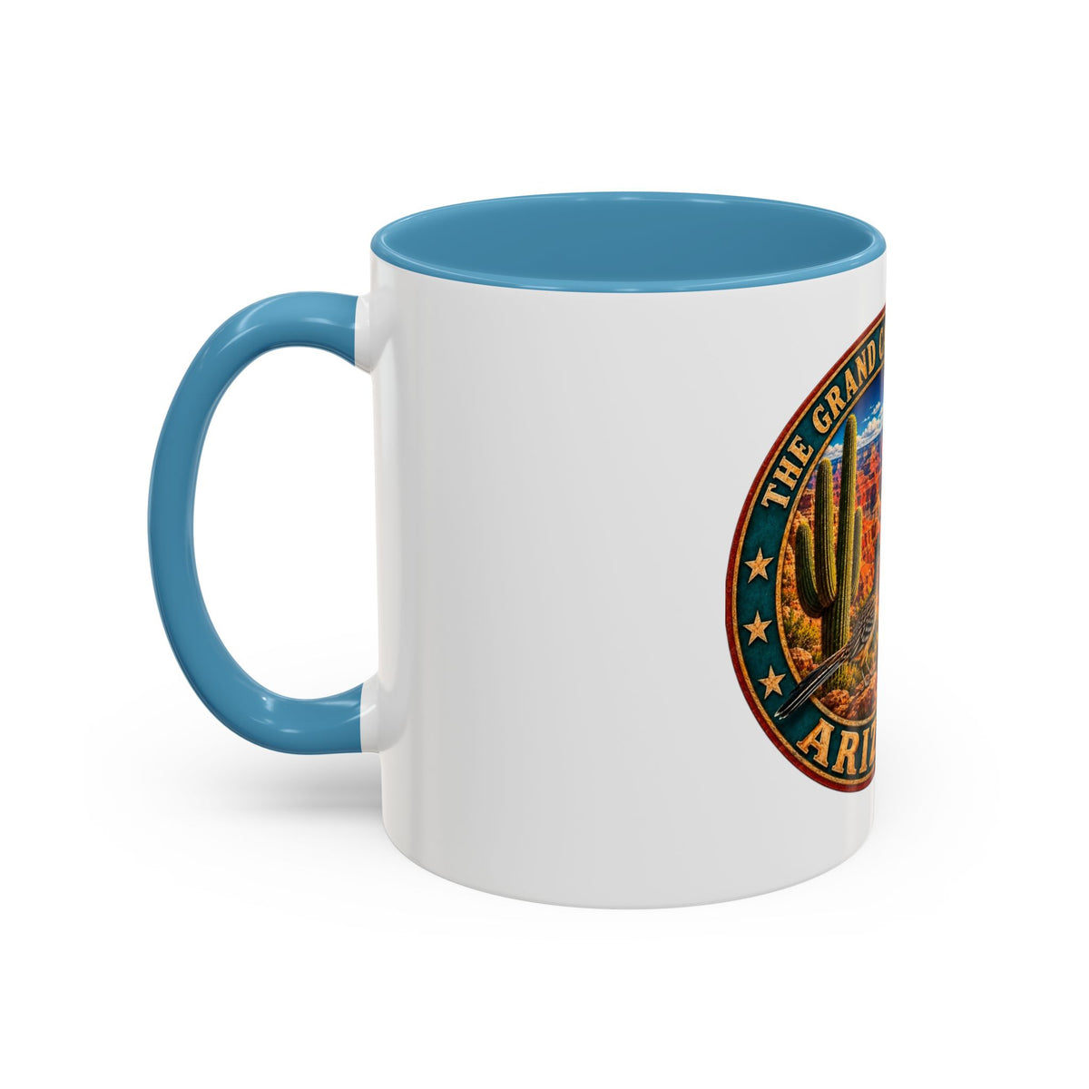 Arizona Grand Canyon Coffee Mug – Vintage State Seal Accent Mug (11/15 oz)