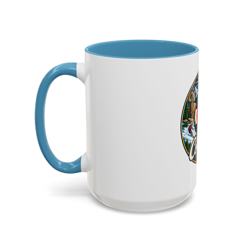 Colorado Retro State Flag Coffee Mug — Scenic Mountains & Wildlife Accent Mug