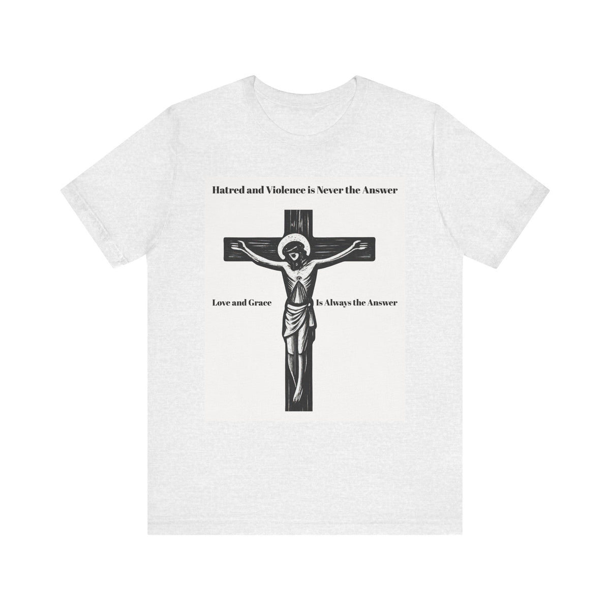 Christian faith T-shirt with Jesus crucifix graphic
