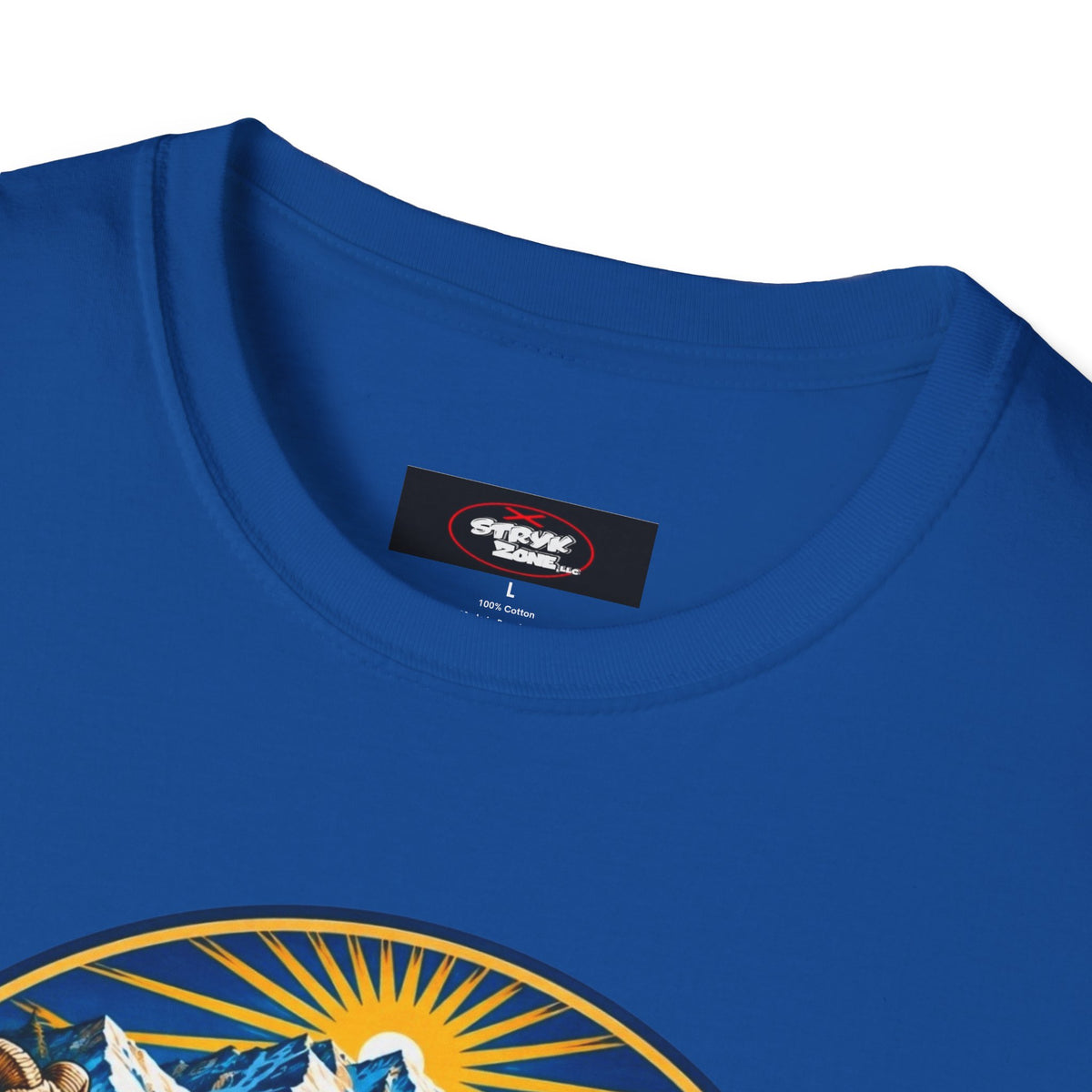 Colorado Retro Mountain Badge T-Shirt — Colorado State Circle Logo Tee