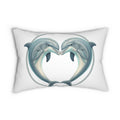 Dolphin Heart Lumbar Pillow