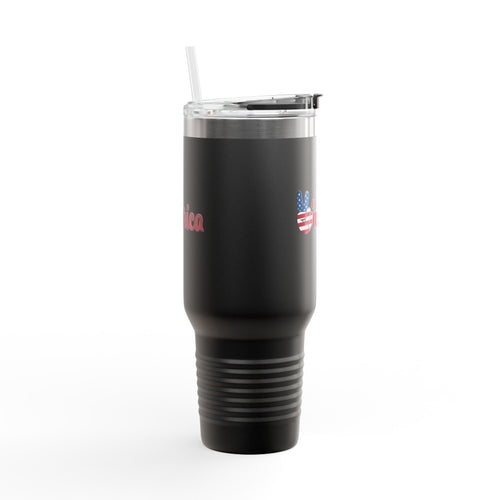 'Merica Patriotic Peace Sign 40oz Insulated Travel Mug