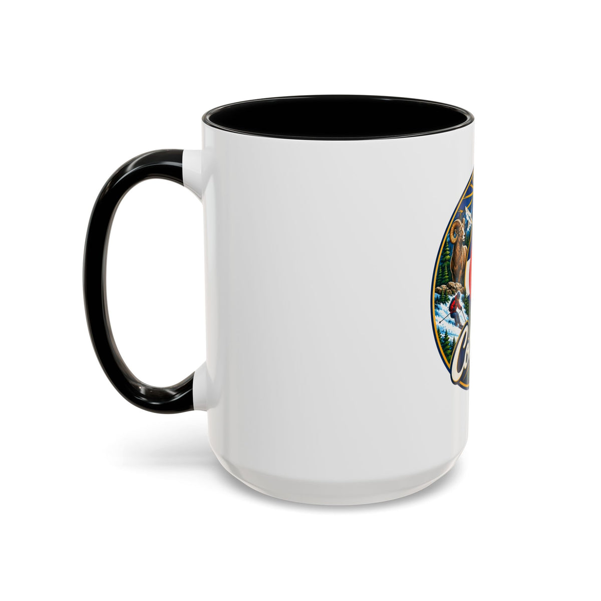 Colorado Retro State Flag Coffee Mug — Scenic Mountains & Wildlife Accent Mug