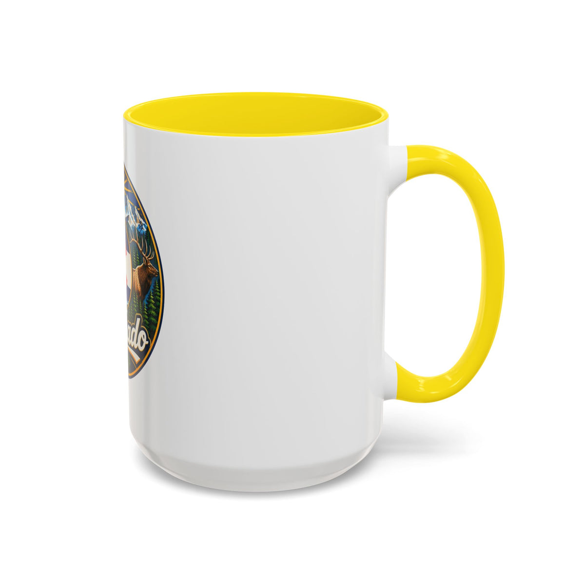 Colorado Retro State Flag Coffee Mug — Scenic Mountains & Wildlife Accent Mug